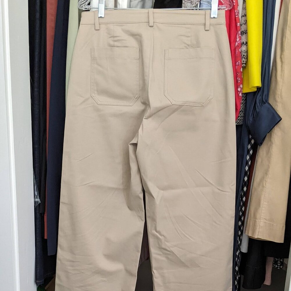J. Crew Factory wide leg chino pant, NWT! - Picture 3 of 4